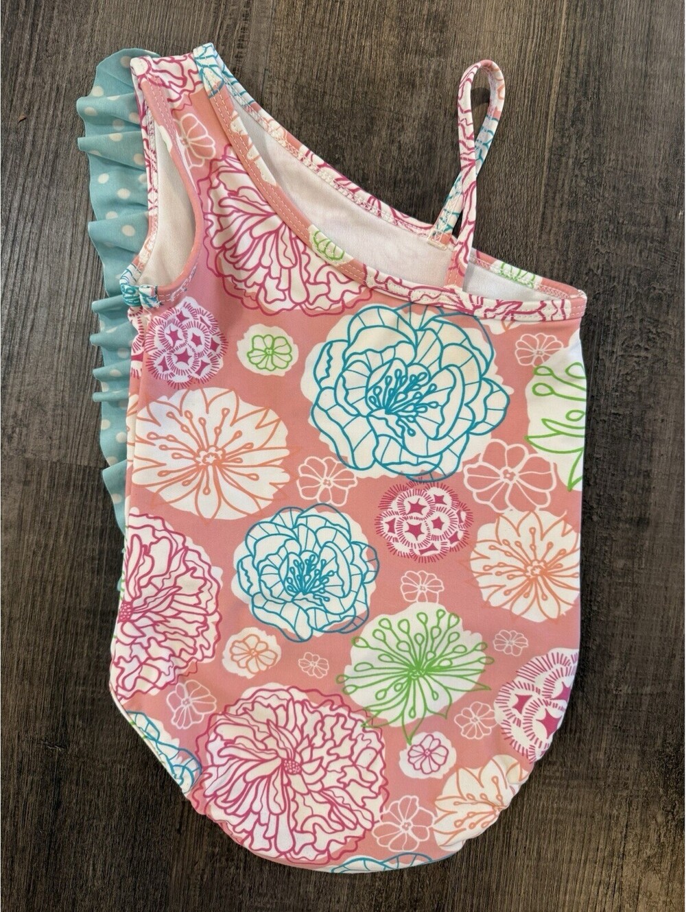 Ruffle Butts One Piece Swimsuit Ruffle Floral Sz 3t